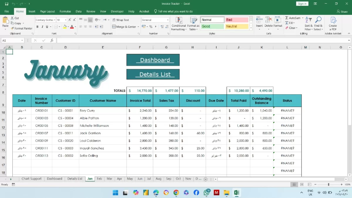 اقدم لك مجموعة شيتات جاهزة تحليل و تقارير مالية ومبيعات باحترافية مع Dashboard تفاعلي