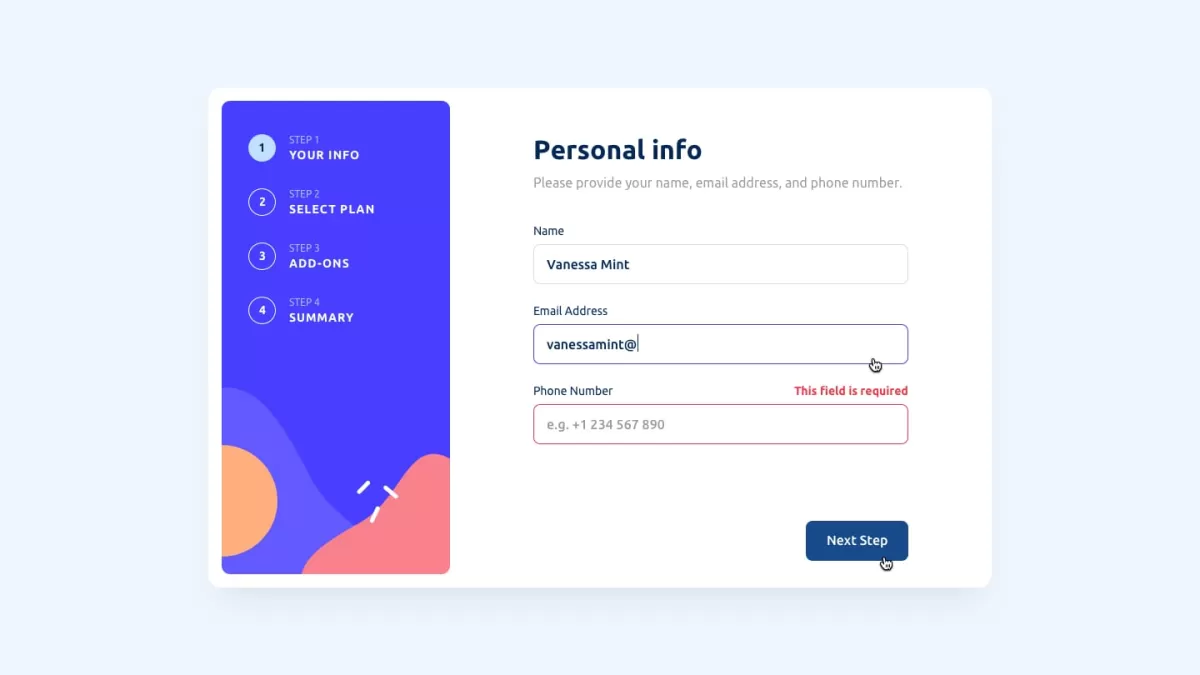 Multi-Step Form with Validation