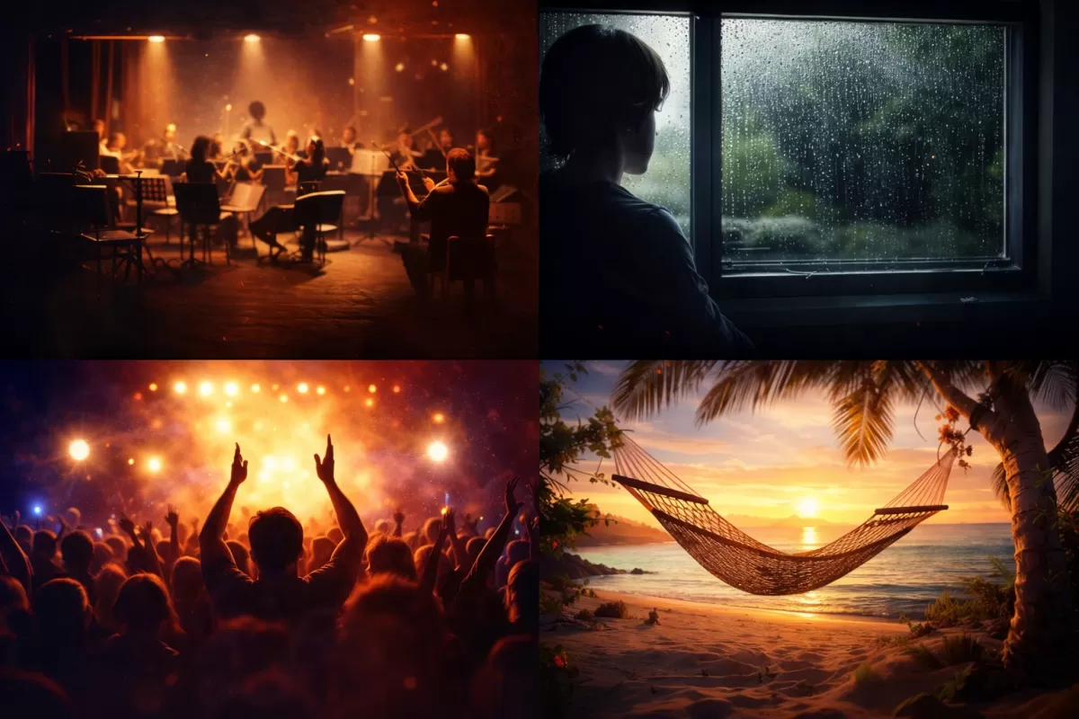 I will produce music for you based on your mood.