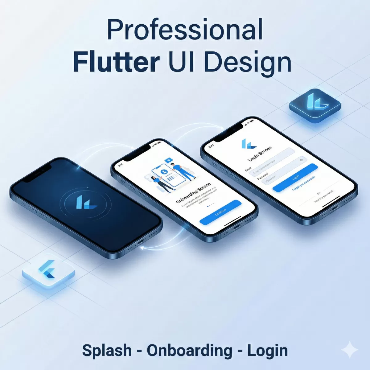 إنشاء تطبيق Flutter للعمل على   Android و IOS