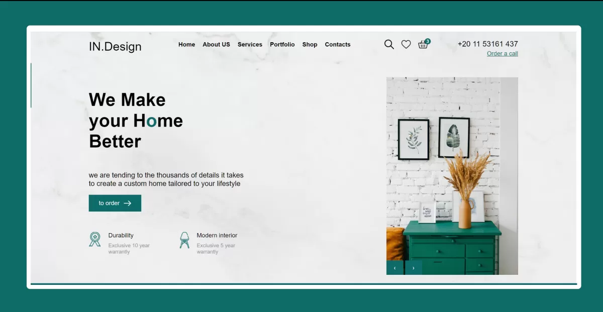 تصميم موقع شخصي أو صفحة هبوط لشركتك HTML & Tailwind