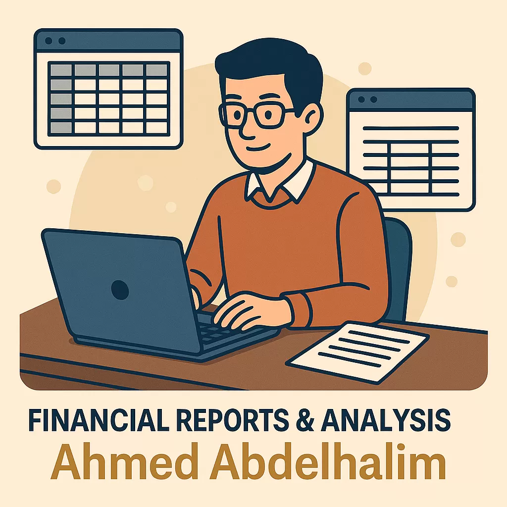 إدارة الحسابات + إدخال البيانات + إعداد القوائم المالية وExcel Dashboards