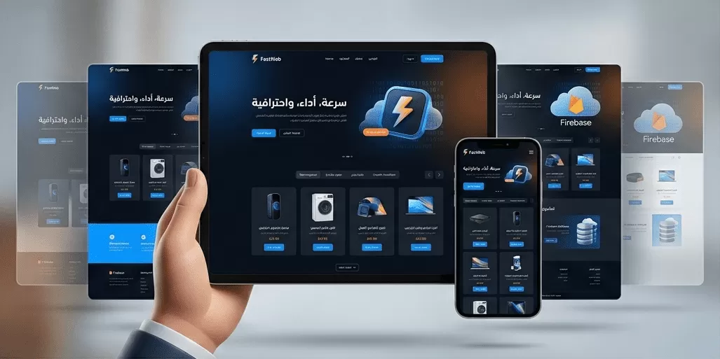 تصميم وإنشاء مواقع وإضافة FastWeb فائقة السرعة مع نموذج طلب احترافي