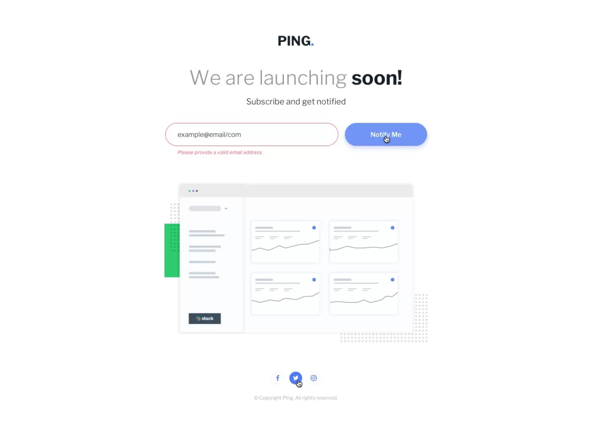 صفحة Coming Soon احترافية ومتجاوبة لأي موقع