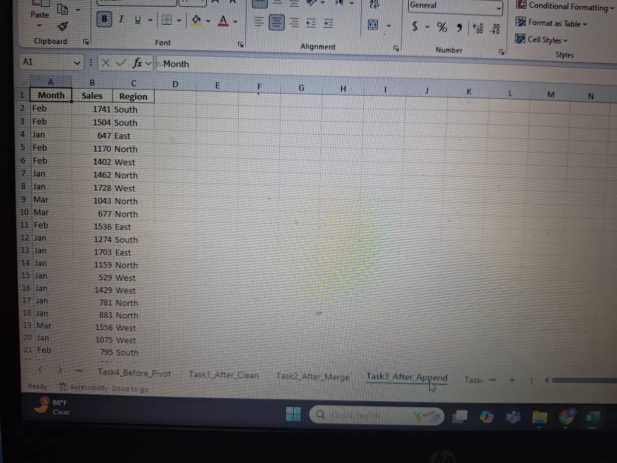 تنظيف وتحليل البيانات على Excel باستخدام Power Query