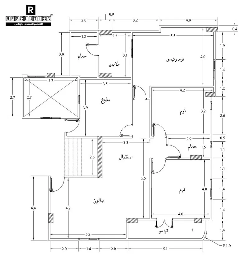 أعمل في رسم على برنامج اتوكاد ومساعدتك في الهندسة المدنية 