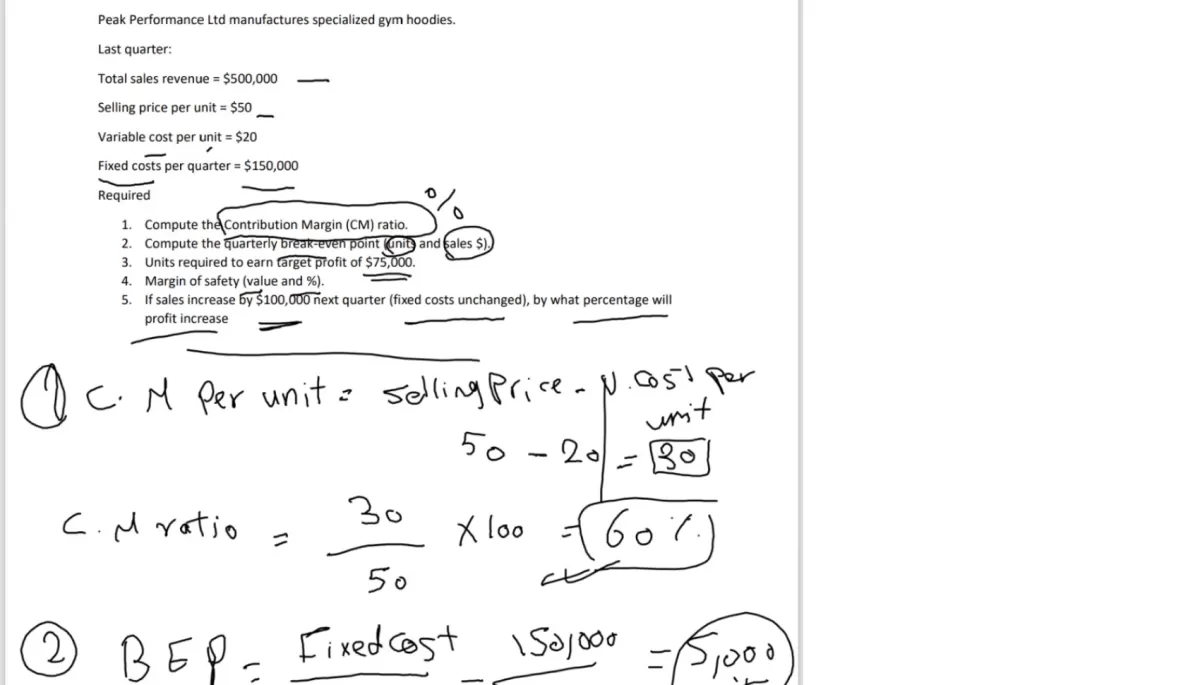 شرح المحاسبة المالية. الادارية باللغة الانجليزية