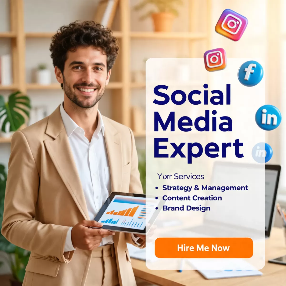 I will mange your social media chanel