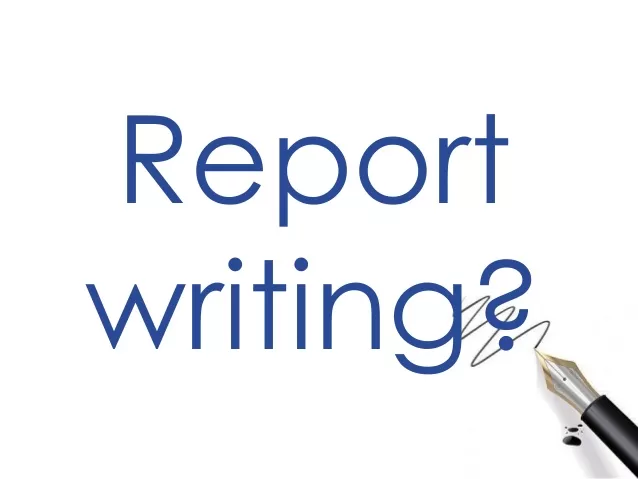 كتابة ريبورت، report writing 