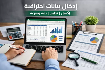 أنا سوف أقوم بإدخال بيانات دقيقة في ملفات Excel أو word