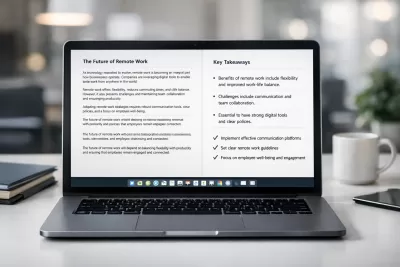 تلخيص احترافي وسريع للنصوص والمقالات بدقة عالية