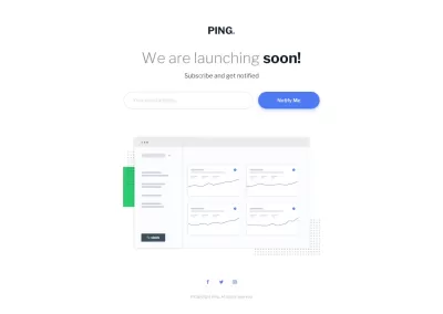 صفحة Coming Soon احترافية ومتجاوبة لأي موقع