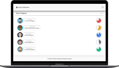 موقع Frontend كامل ومتجاوب