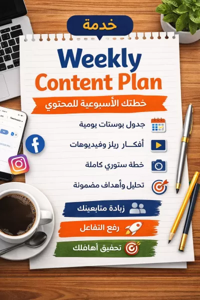 إعداد خطة محتوى وتسويق سوشيال ميديا لمدة شهر باحتراف