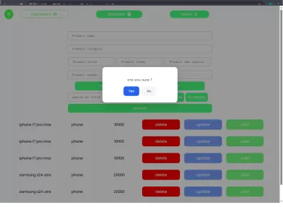 Product manager كامل مع نظام إدارة مبيعات 