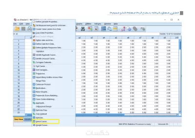 التحليل الاحصائي لرسائل الماجستير والدكتوراة باستخدام برنامج spss