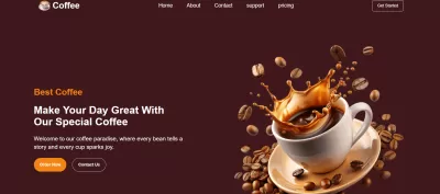 بناء واجهة موقع احترافية وعصرية باستخدام React و Tailwind CSS.