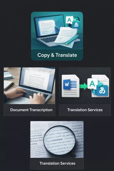 I will provide professional typing, copying, and file conversion services