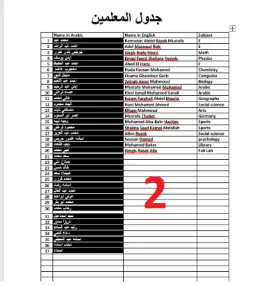 برنامج اعداد كشوف ملاحظى و لجان الامتحانات ب Excel
