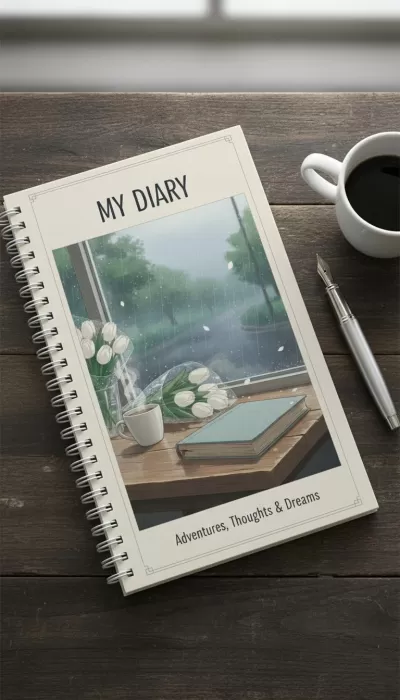 انا سوف اصمم لك اغلفة كتب ودفاتر يومية