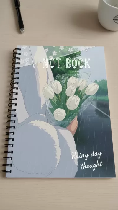 انا سوف اصمم لك اغلفة كتب ودفاتر يومية