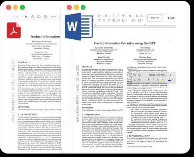 تفريغ ملفات PDF وصور وتحويلها إلى مستند Word منسق بدقة