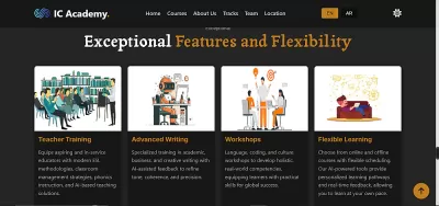 تصميم صفحة هبوط Landing page عصرية و جذابة