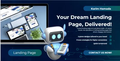 تصميم صفحه هبوط Landing Page