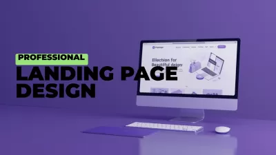 اصمم و اطور صفحة هبوط Landing Page عصرية جذابة