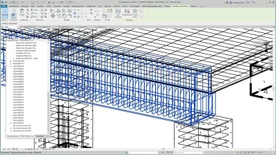 تصميم لوحات شوب دروينج  و 3D مودل و تسليح حديد للعناصر الانشائيه باستخدام برنامج الREVIT 
