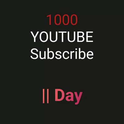 انا سوف اقوم بزيادة عدد مشتركين قناتك علي اليوتيوب ١٠٠٠ مشترك 