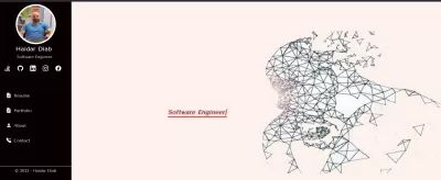 تصميم وتطوير بورتفوليو احترافي ديناميكي