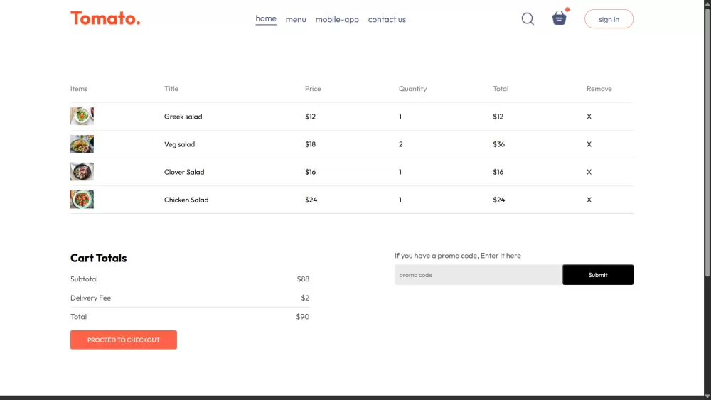 Tomato – منصة طلب الطعام أونلاين إدارة طلبات المطاعم وتحليلات المبيعات باستخدام React.js وNode.js