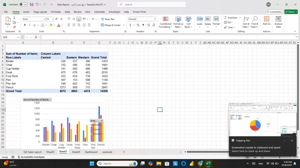 تحليل أداء المبيعات: تحسين استراتيجيات البيع وزيادة الأرباح ( Excel )