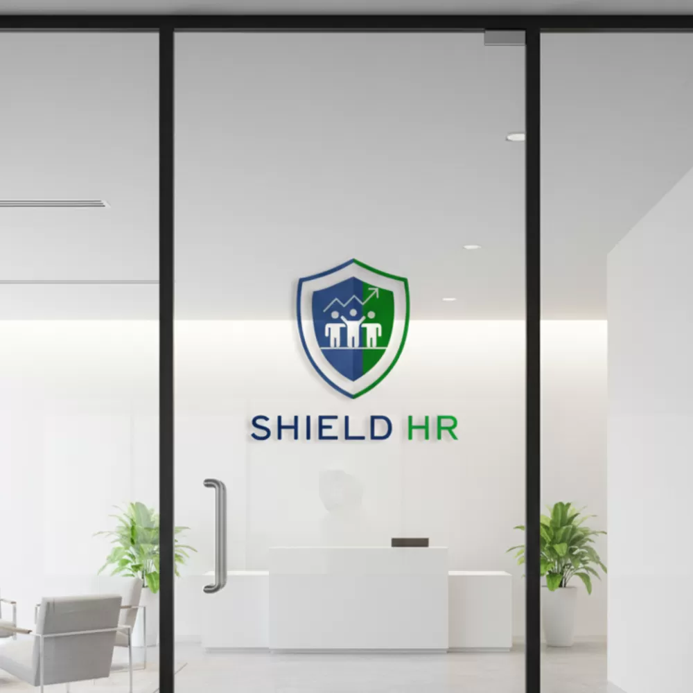 تصميم شعار وهوية بصرية لشركة "Shield HR" لخدمات الموارد البشرية