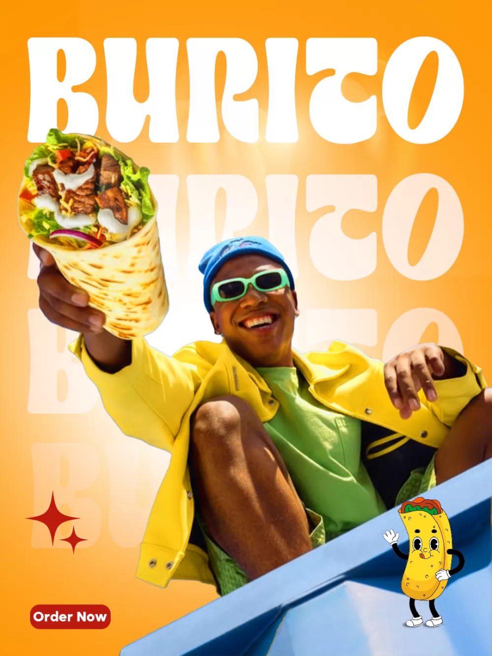 حملة اعلانية لمشروع مطعم خاص بالأكل السريع