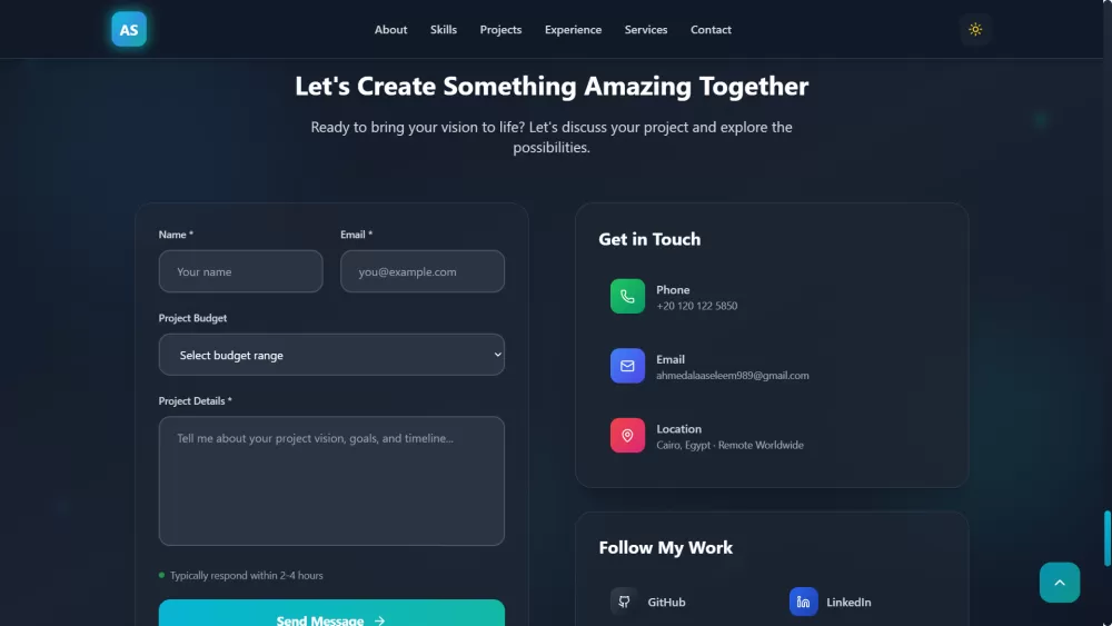 Ahmed Seleem – البورتفوليو الشخصي
