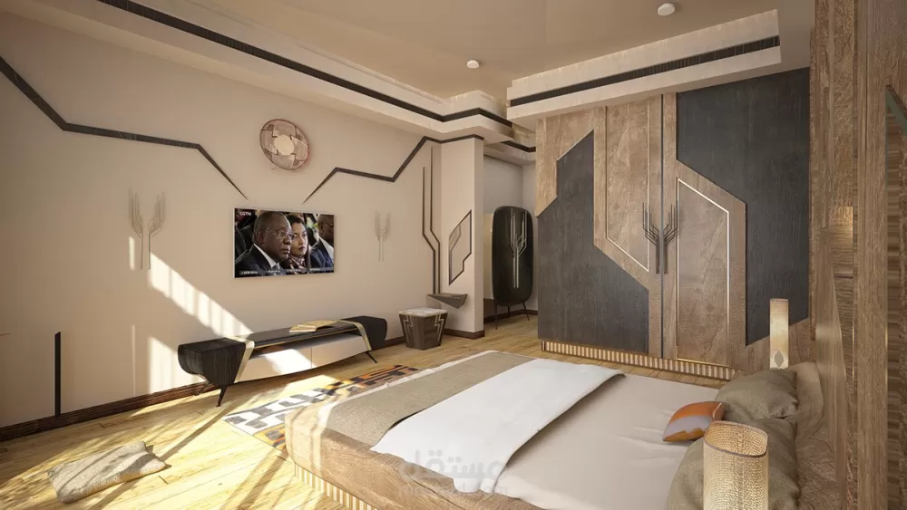 تصميم الغرفة الفندقية - منتجع كاريبو الأولمبي - الغردقة - مصر