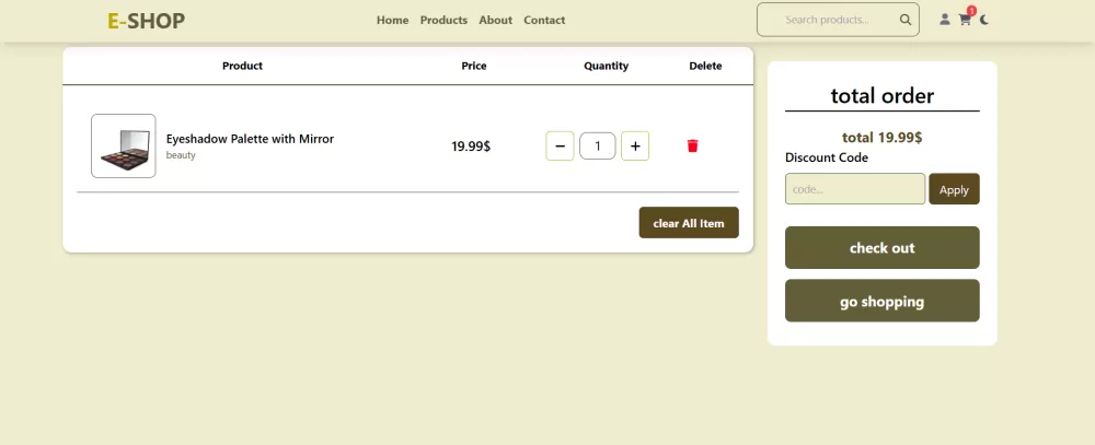 e-commerce(vanilla js)