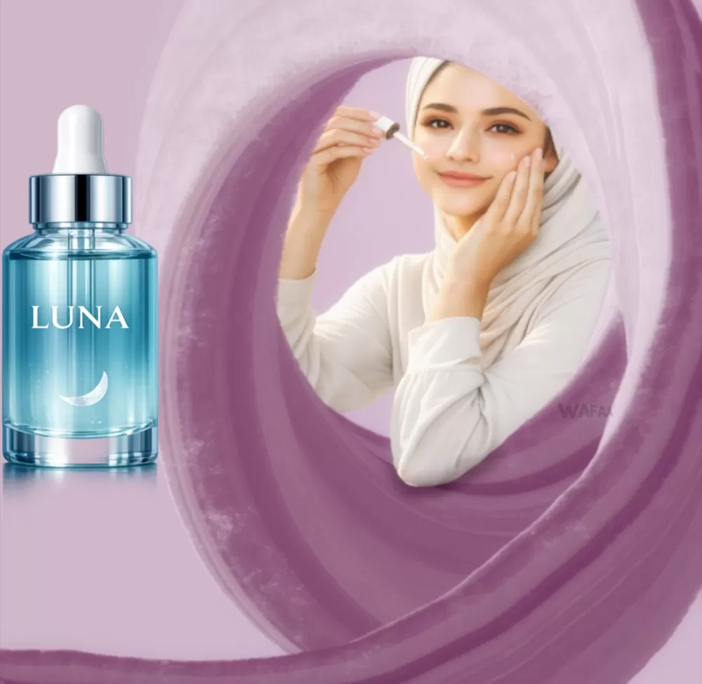 إعلان لمنتج سيروم للبشرة