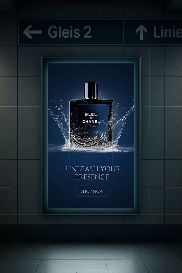 فخامة BLEU DE CHANEL – إعلان عطري