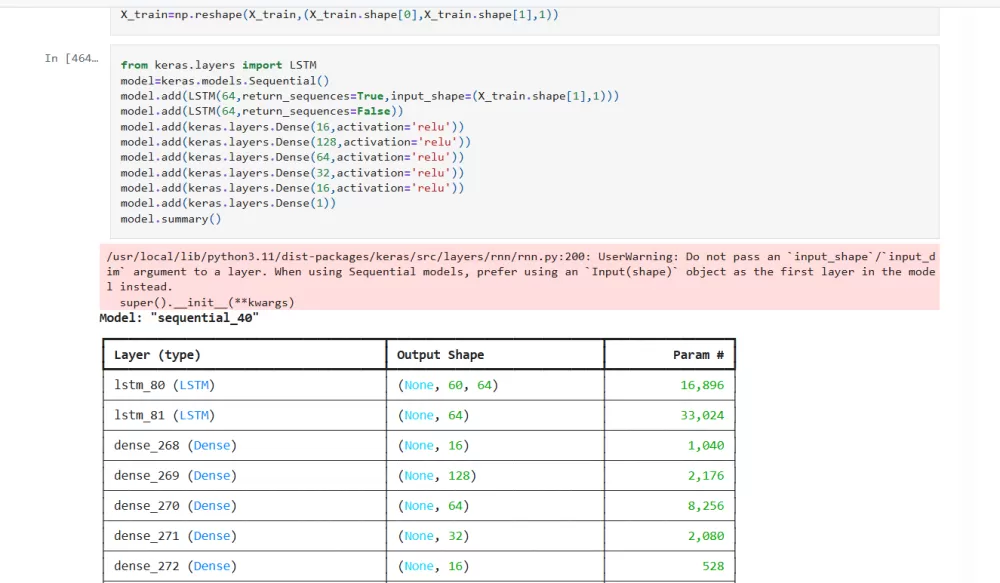 مشروع تعلم ألي و تعلم عميق باستخدام LSTM model لتوقع Microsoft stock