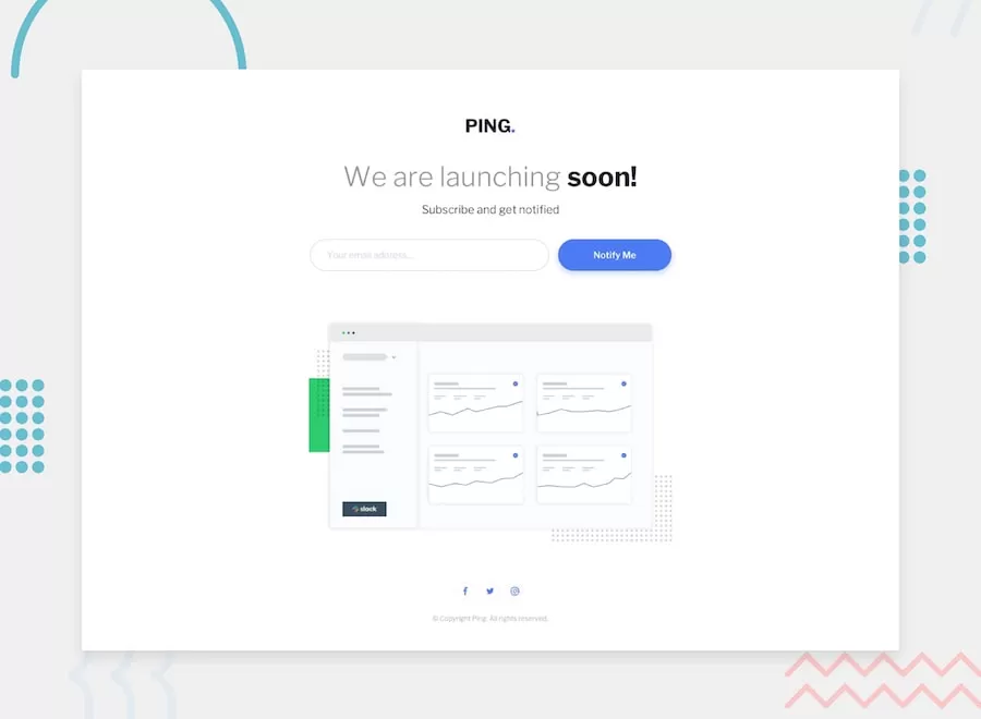 Coming Soon Page