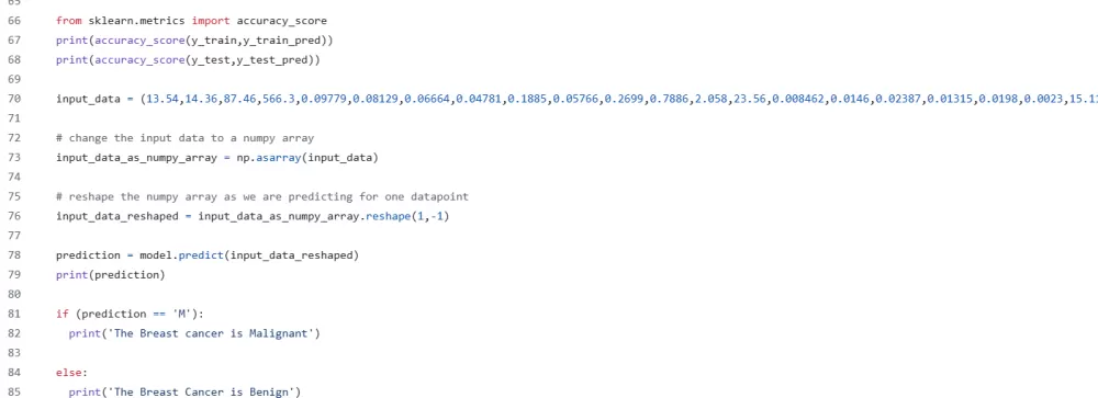 تشخيص سرطان الثدي باستخدام بيانات رقميه بالتعلم الألي