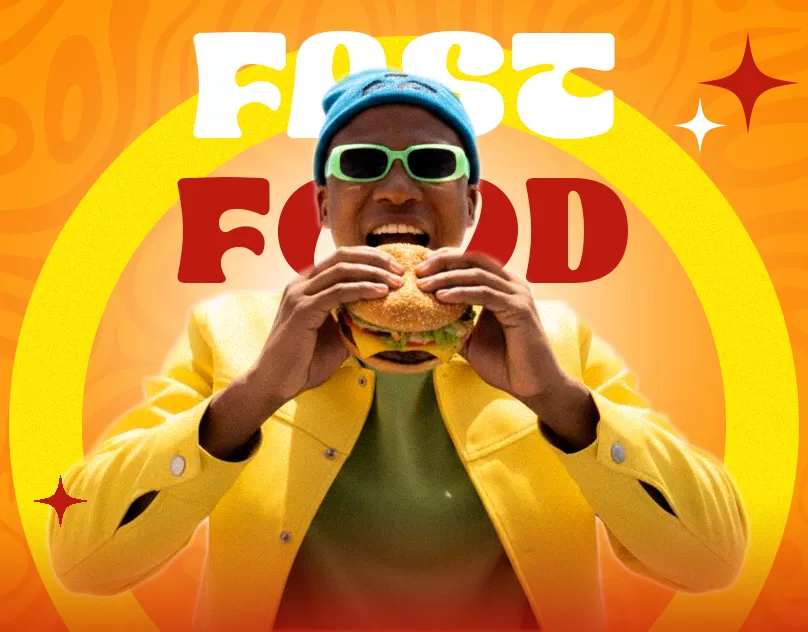 حملة اعلانية لمشروع مطعم خاص بالأكل السريع