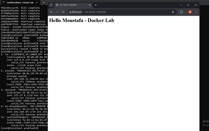 Docker Containers Management Project