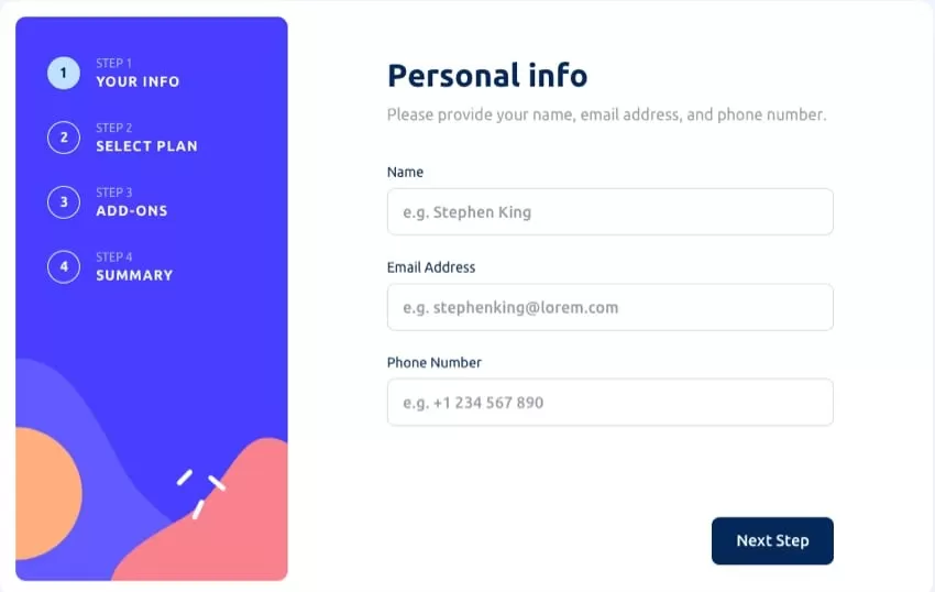 Multi-Step Form with Validation